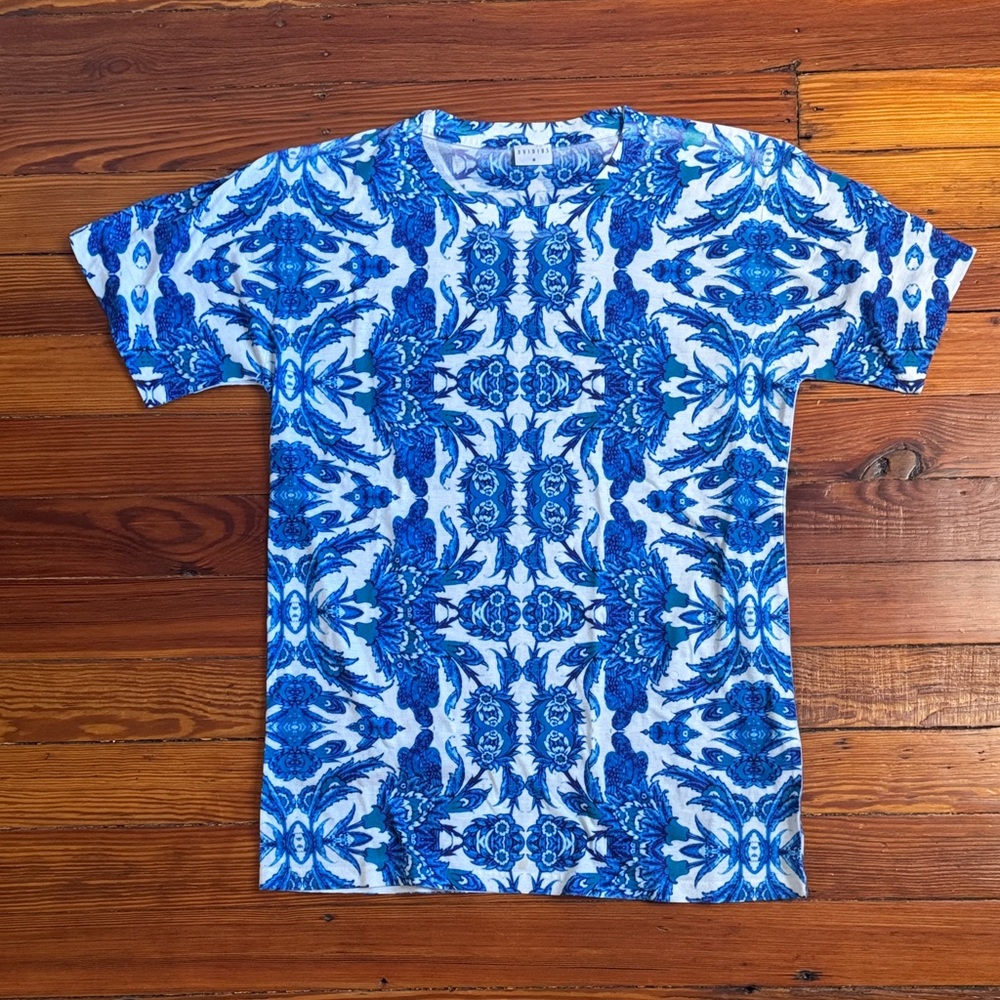 Vibrant Blue Kaleidoscope Men's Tee